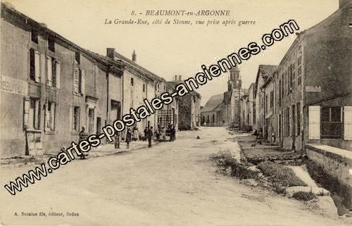 Carte postales anciennes Beaumont en argonne