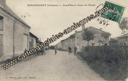 Carte postales anciennes Bergnicourt
