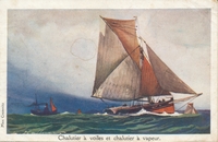Carte postale Chalutier - Bateau