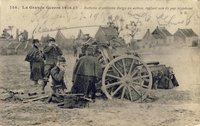 Carte postale Artillerie-1914-18 - Belgique