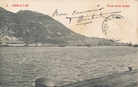 Carte postale Gibraltar - Espagne