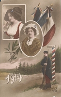 Carte postale 1914 - Fantaisie