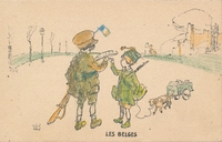 Carte postale Les-Belges - Fantaisie