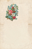 Carte postale Lettre-Fleur - Fantaisie