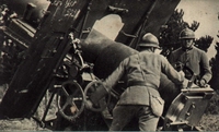 Carte postale Artillerie-Piece-Lou - Militaire
