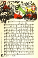 Carte postale Hymne-de-Garibaldi - Musique