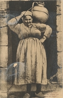Carte postale Porteuse-d-Eau - Personnage