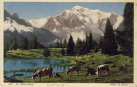 Carte postale Le-Mont-Blanc - Suisse