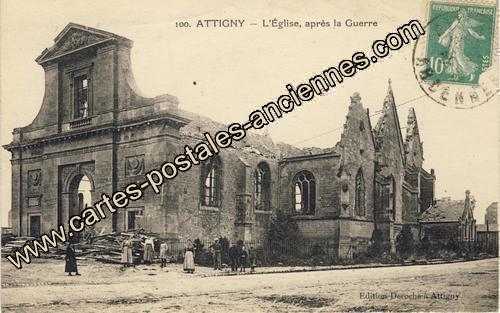 Carte postales anciennes Attigny