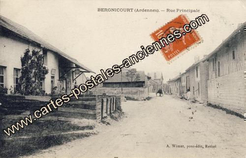 Carte postales anciennes Bergnicourt