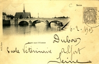 Carte postale Pont sur yonne