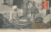 Carte postale Marchand - algérie