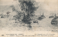 Carte postale Catastrophe-du-Liber - bateau