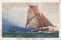 Carte postale Chalutier - bateau