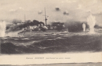Carte postale Cuirasse-Diderot - bateau