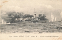 Carte postale Cuirasse-Edgar-Quine - Bateau