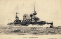 Carte postale Cuirasse-Iena - Bateau