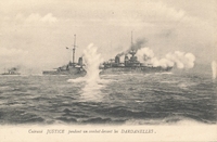 Carte postale Cuirasse-Justice - Bateau