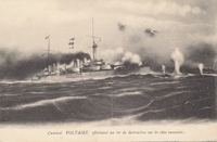 Carte postale Cuirasse-Voltaire - bateau