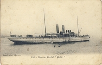 Carte postale Gallia - Bateau