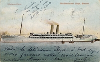 Carte postale Hohenzollen - bateau