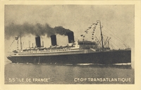 Carte postale Ile-de-France - bateau