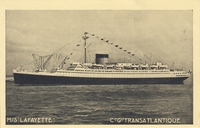 Carte postale Lafayette - Bateau