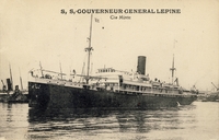 Carte postale Lepine - bateau