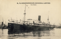 Carte postale Lepine - Bateau