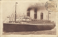 Carte postale Paquebot-Ile-de-Fran - bateau