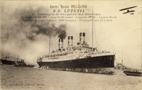 Carte postale SS-Lutetia - Bateau