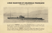 Carte postale Sous-Marin-Phenix - bateau