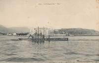 Carte postale Submersible-Thon - bateau