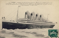 Carte postale Titanic - bateau