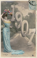 Carte postale Annee-1907 - Fantaisie