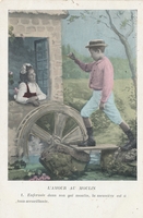 Carte postale Au-Moulin - Fantaisie
