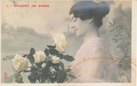Carte postale Bouquet-de-Roses - Fantaisie