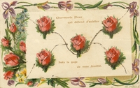 Carte postale Charmante-Fleur - Fantaisie