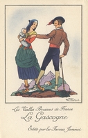 Carte postale Costume-de-Gascogne - Fantaisie