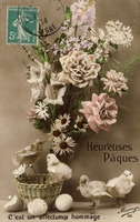 Carte postale Heureuse-Paques - Fantaisie