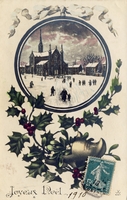 Carte postale Joyeux-Noel - Fantaisie