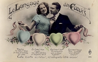Carte postale Langage-des-Coeurs - Fantaisie
