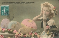 Carte postale Paques - Fantaisie