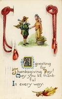 Carte postale Thanksgiving - Fantaisie