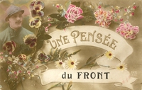 Carte postale Une-Pensee-du-Front - Fantaisie