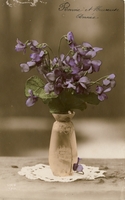 Carte postale Violettes - Fantaisie