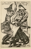 Carte postale Staline-et-Adolf - Humour