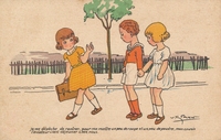 Carte postale enfants - Humour