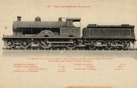 Carte postale Locomotive-Anglaise- - Invention