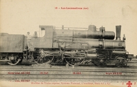 Carte postale Locomotive-Est-16 - Invention